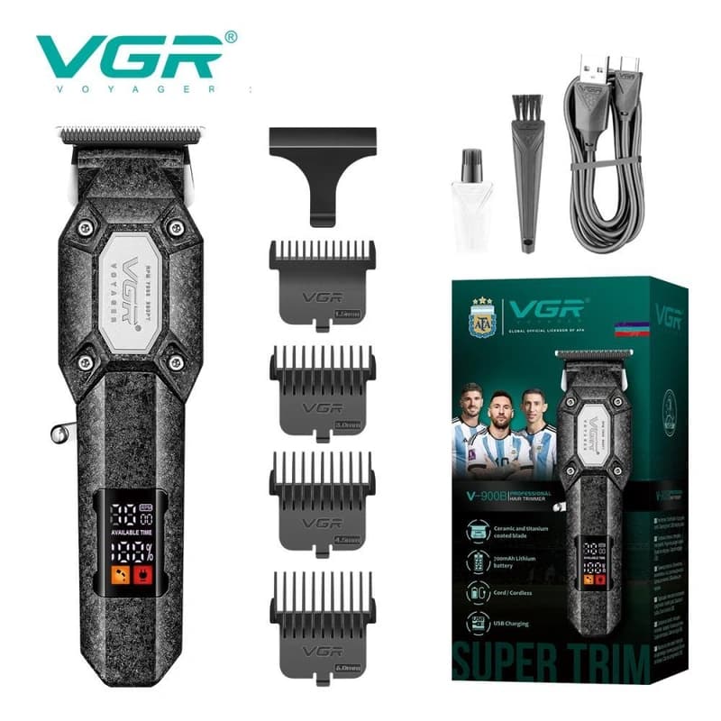 Тример VGR V-900B, 4 насадки, LED display, 7000 RPM — фото 1