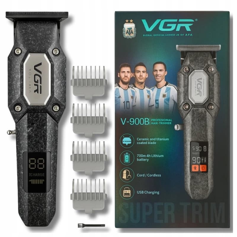 Тример VGR V-900B, 4 насадки, LED display, 7000 RPM — фото 2