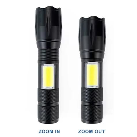 Ліхтар C609-T6(Red)+COB(White), Li-Ion акумулятор, ЗП microUSB, zoom, Box — фото 4