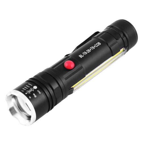 Ліхтар Police T6-26+T6+COB, 1x18650/3xAAA, магніт, zoom, ЗП microUSB, Box — фото 2