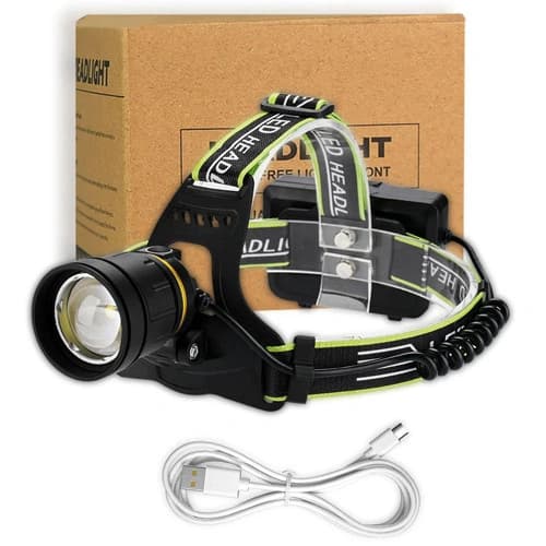 Ліхтар налобний BL-A12-3-P90, Power Bank, 3x18650, zoom, ЗП Type-C, Box — фото 8