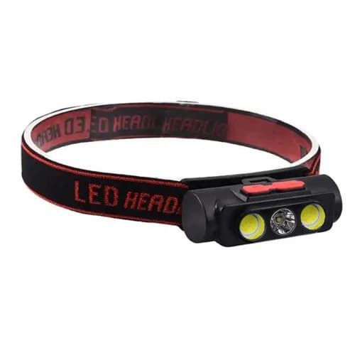 Ліхтар налобний PLD-2119B-XPE+2COB(White+Red), 1х18650, ЗП Type-C, Box — фото 3