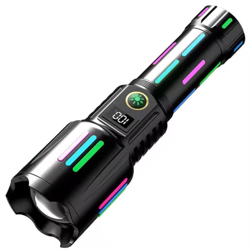Ліхтар NIGHT VISION FLUORESCENCE W515-PM10-TG, Power Bank,, індикація заряду, 1x26650, ЗП Type-C, zoom, Box — фото 7