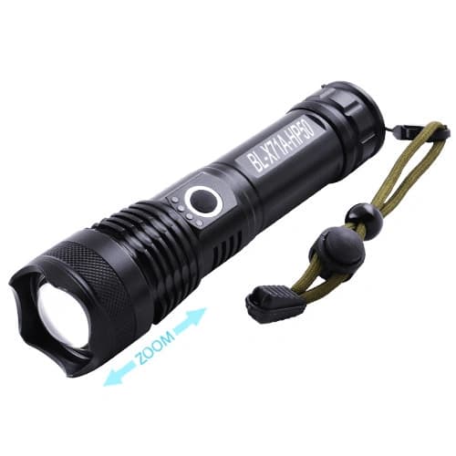 Ліхтар Police X71A-HP90, 1x18650/3xAAA, індикація заряду, zoom, ЗУ Type-C, Box — фото 3