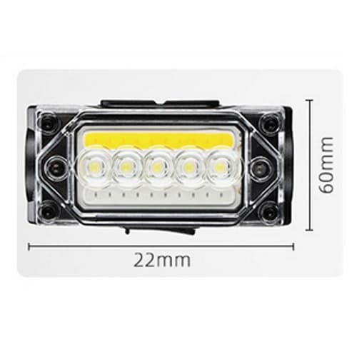Ліхтар налобний YY-19С-5SMD+COB(white+yellow+red), Motion Sensor, Li-Ion акумулятор, ЗП Type-C, магніт, Box — фото 5