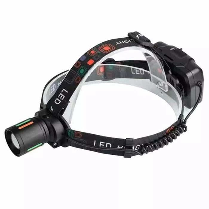 Ліхтар налобний NIGHT VISION FLUORESCENCE W668-TG, 2x18650, ЗП Type-C, zoom, Box — фото 3