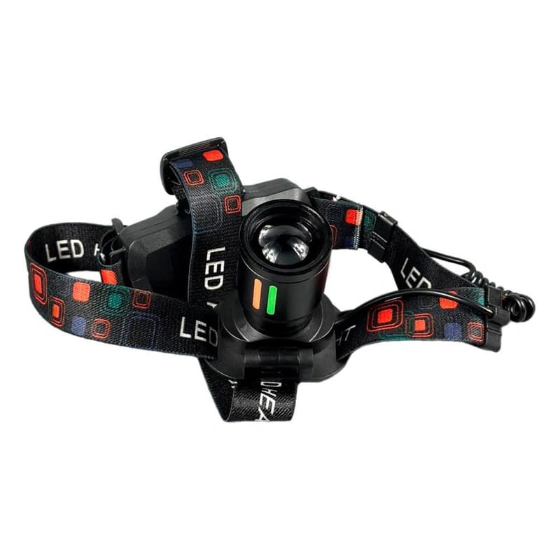 Ліхтар налобний NIGHT VISION FLUORESCENCE W668-TG, 2x18650, ЗП Type-C, zoom, Box — фото 6