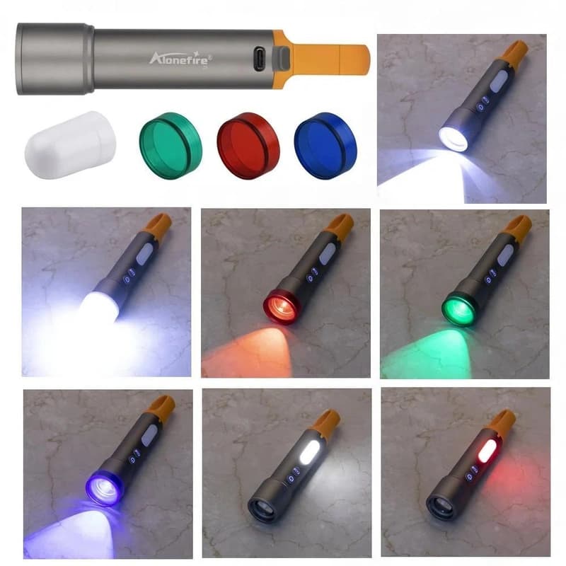 Ліхтар CB-X723-TG+3LED, Li-Ion акумулятор, 3 фільтри, ЗП Type-C, zoom, Box — фото 3