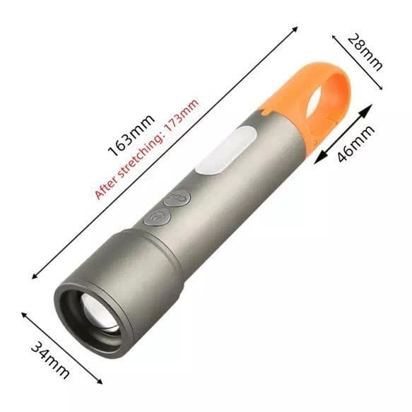 Ліхтар CB-X723-TG+3LED, Li-Ion акумулятор, 3 фільтри, ЗП Type-C, zoom, Box — фото 9