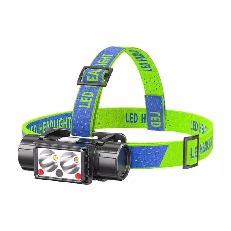 Ліхтар налобний LG-07-LM(WHITE)+LM(YELLOW)+SMD(RED), Motion Sensor, Li-Ion аккум., ЗП Type-C — фото 2