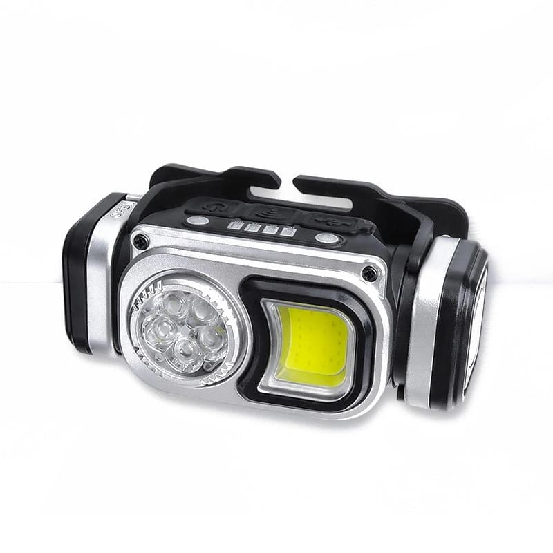 Ліхтар налобний HX-T60-5SMD+COB(White+Red), Waterproof, 1x18650, ЗП Type-C, магніт, Box — фото 6