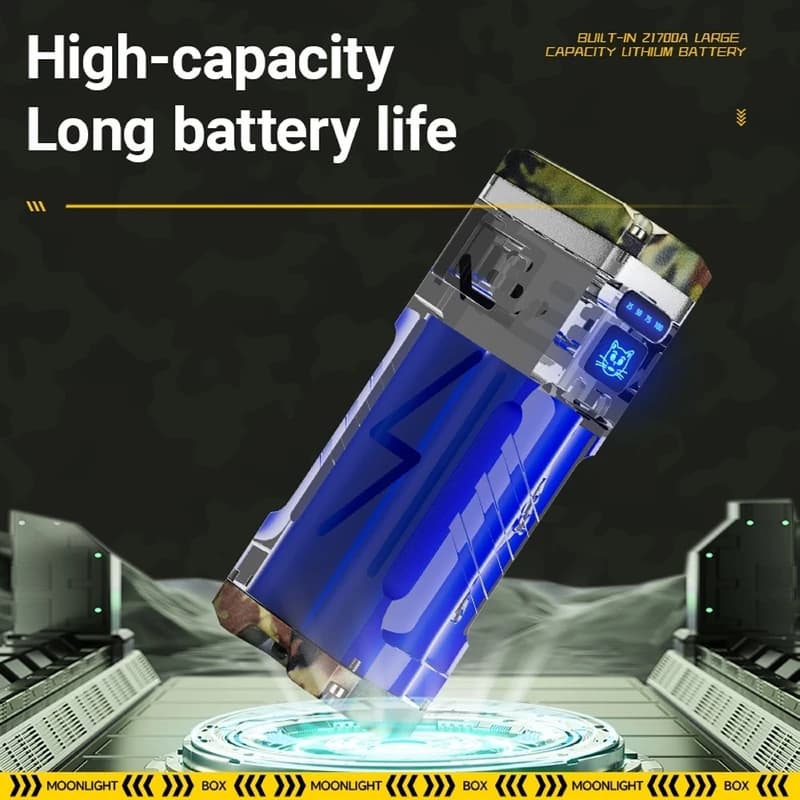 Ліхтар YEMAO YM-G666M-6P80, Li-Ion акумулятор, Power Bank, ЗУ Type-C, чохол — фото 4