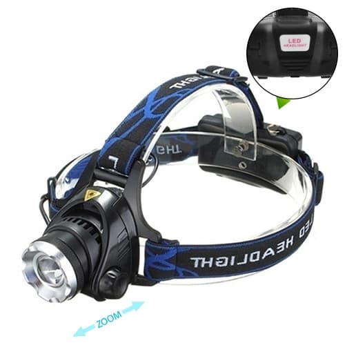 Ліхтар налобний Police 6699/204C-T6, 2x18650, zoom, ЗП microUSB, Box — фото 2
