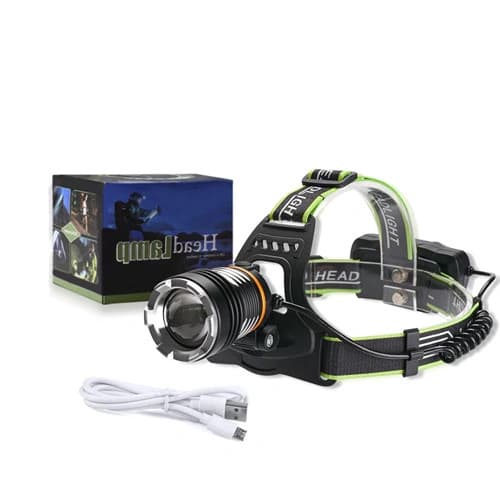 Ліхтар налобний BL-8003-P50, 1 РЕЖИМ, 2x18650, zoom, ЗП Type-C, Box — фото 3