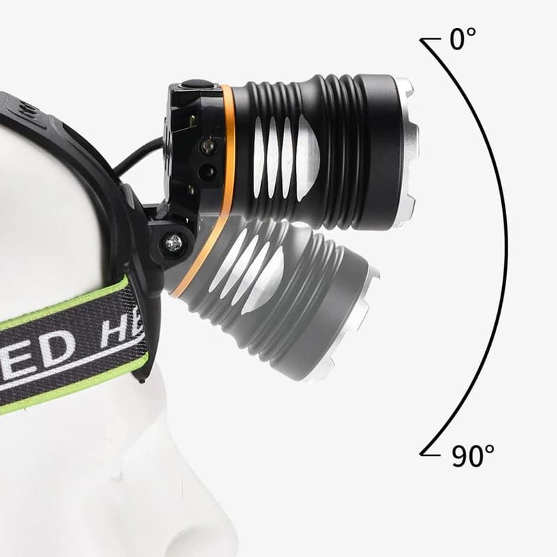Ліхтар налобний BL-8003-P50, 1 РЕЖИМ, 2x18650, zoom, ЗП Type-C, Box — фото 4