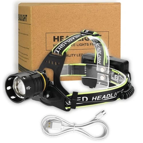 Ліхтар налобний BL-A14-3-P160, Power Bank, 3x18650, zoom, ЗП Type-C, Box — фото 7