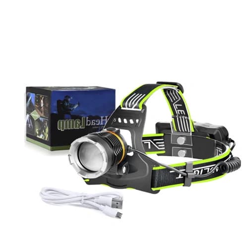Ліхтар налобний BL-A7-P50, 1 РЕЖИМ, 2x18650, ЗП Type-C, zoom, Box — фото 2