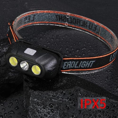 Ліхтар налобний KX-215-LED+2COB, 1x18650, ЗП Type-C, Box — фото 8