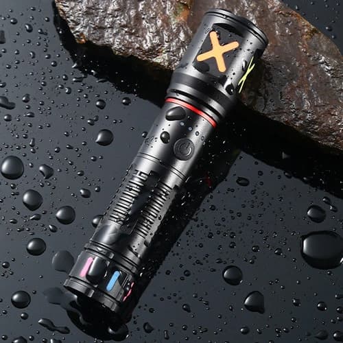 Ліхтар PLD-CA166-3 1 РЕЖИМ WHITE LASER LED PM10-TG, 1х18650, індикація заряду, ЗУ Type-C, zoom, Box — фото 6