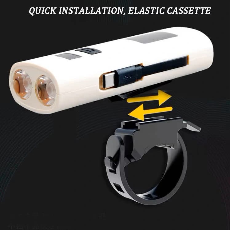 Велофара Z818-2x3W+COB(White+Red), Power Bank, Li-Ion акумулятор, ЗП Type-C — фото 5