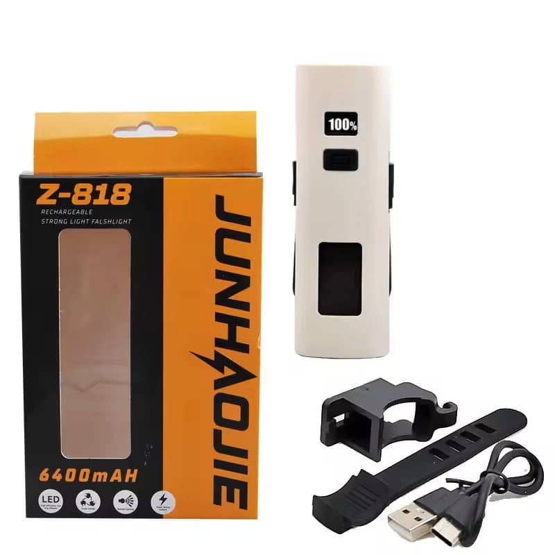 Велофара Z818-2x3W+COB(White+Red), Power Bank, Li-Ion акумулятор, ЗП Type-C — фото 6