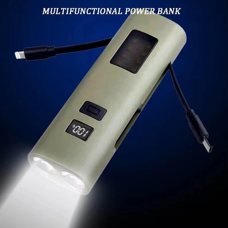 Велофара Z818-2x3W+COB(White+Red), Power Bank, Li-Ion акумулятор, ЗП Type-C — фото 7
