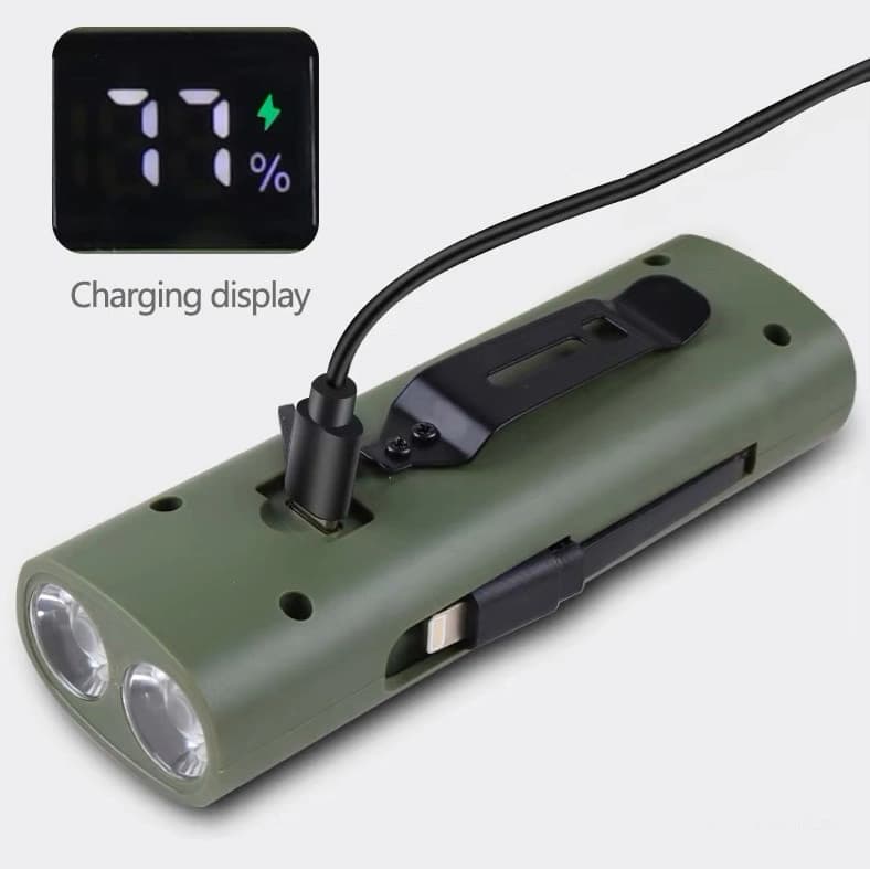 Велофара Z818-2x3W+COB(White+Red), Power Bank, Li-Ion акумулятор, ЗП Type-C — фото 9