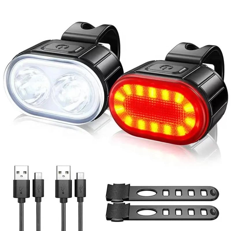 Велокомплект ZH-078-2LED ліхтар + STOP-14SMD