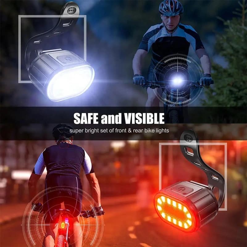 Велокомплект ZH-078-2LED ліхтар + STOP-14SMD, waterproof, Li-Ion акумулятор, ЗП Type-C — фото 3