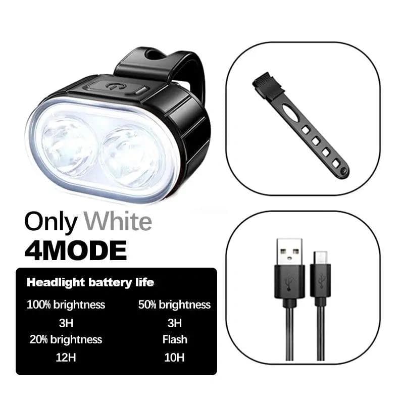 Велокомплект ZH-078-2LED ліхтар + STOP-14SMD, waterproof, Li-Ion акумулятор, ЗП Type-C — фото 6