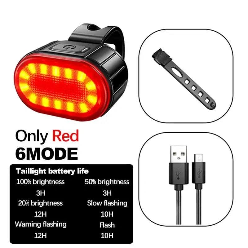 Велокомплект ZH-078-2LED ліхтар + STOP-14SMD, waterproof, Li-Ion акумулятор, ЗП Type-C — фото 8