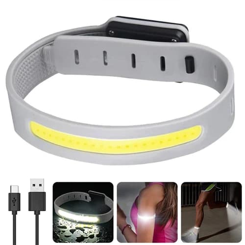 Світлодіодний LED браслет безпеки YD2307-COB(White+Red)