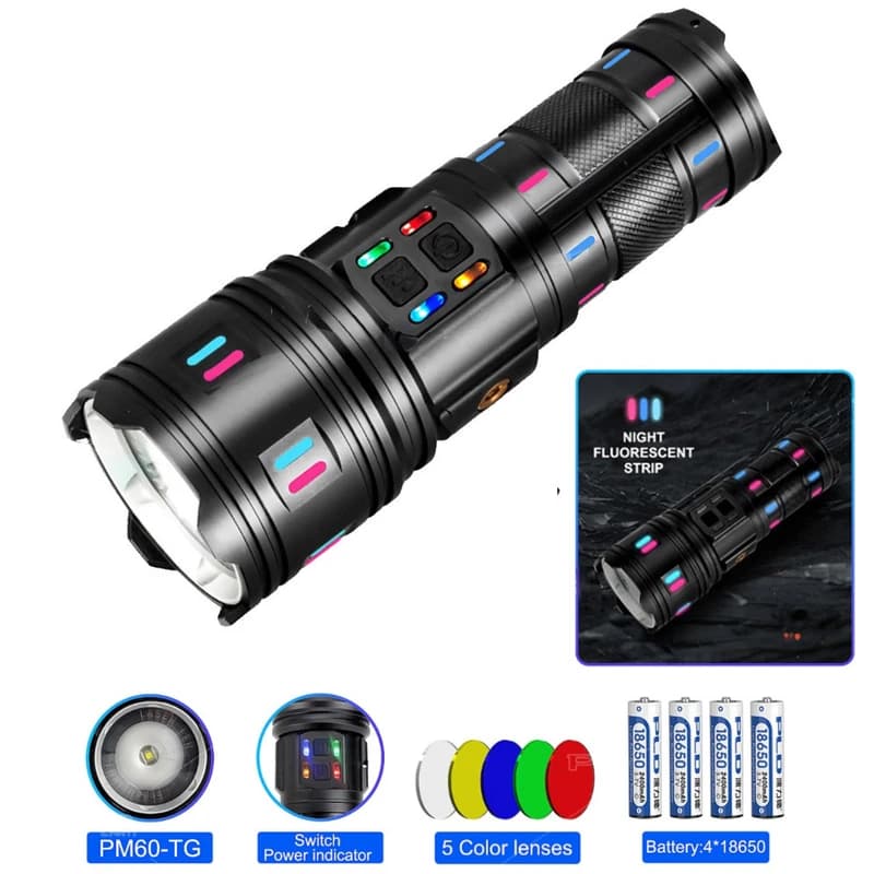 Ліхтар NIGHT VISION FLUORESCENCE AK177-1 WHITE LASER LED PM60-TG