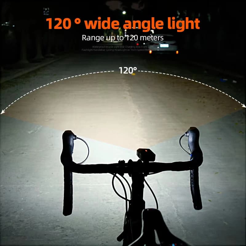 Велофара BC25S, 300LM, Waterproof, Power Bank, Li-Ion акумулятор, ЗП Type-C, індикація заряду — фото 9