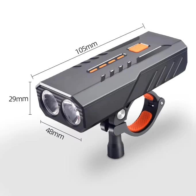 Велофара BC25S, 300LM, Waterproof, Power Bank, Li-Ion акумулятор, ЗП Type-C, індикація заряду — фото 10