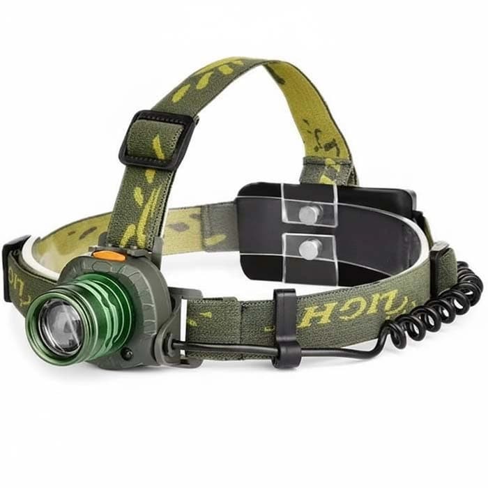 Ліхтар налобний 6616-T6, Motion Sensor, ЗП 220/12V, 1x18650, zoom — фото 1