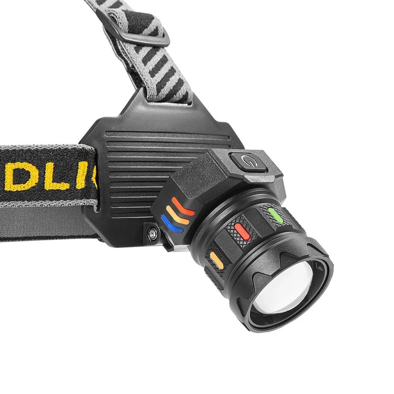Ліхтар налобний BL-T701A-TG, 3x18650, ЗП Type-C, zoom, Box — фото 4