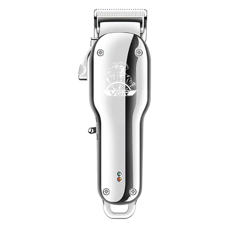 Акумуляторна машинка для стрижки (clipper) VGR V-678 SILVER, 4 насадки — фото 2