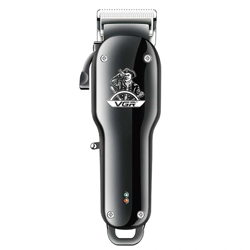Акумуляторна машинка для стрижки (clipper) VGR V-679 BLACK, 4 насадки — фото 2