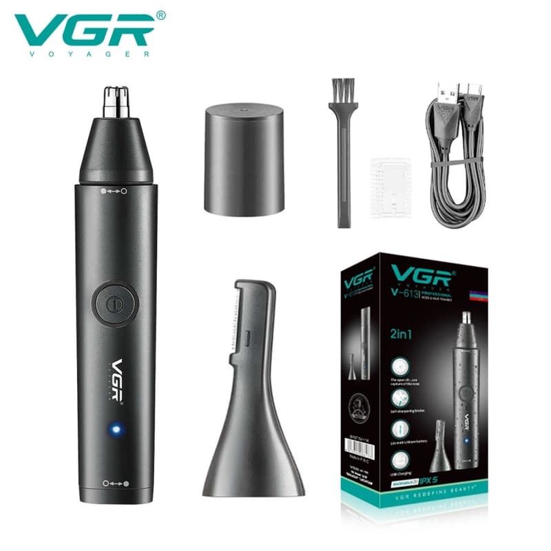 Тример VGR 2 в 1 V-613 для носа та брів, IPX5