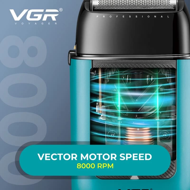 Електробритва VGR V-035S шейвер, потрійне лезо, 8000RPM — фото 2