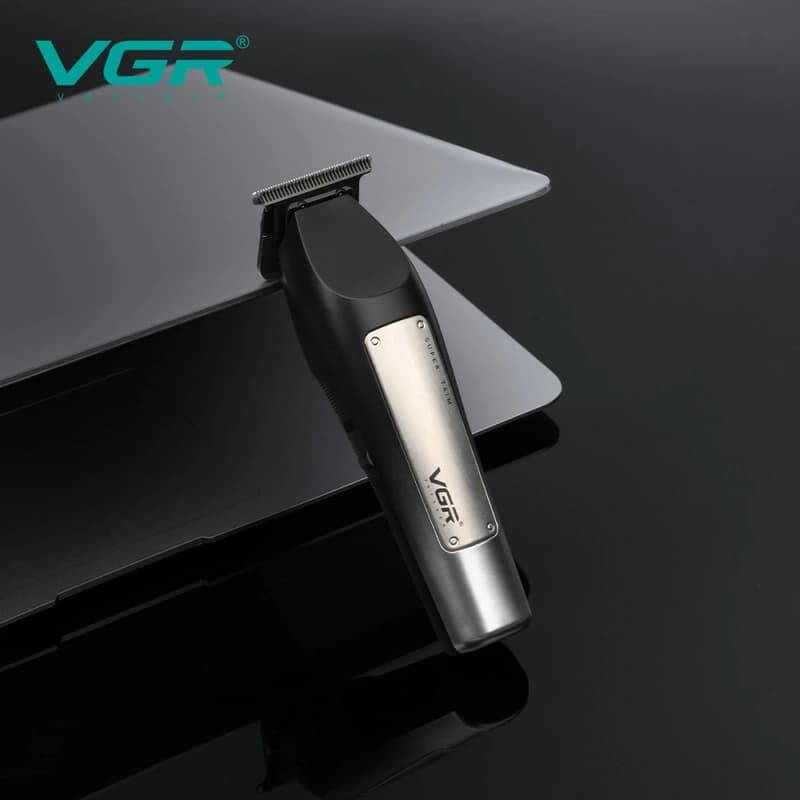 Машинка (триммер) для стрижки волосся VGR V-939 BLACK, 4 насадки, LED Display — фото 9