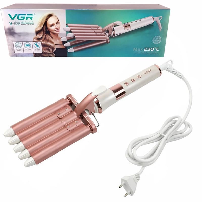 Плойка пять волн VGR V-528, 80-230°C, керамічне покриття, 62 W