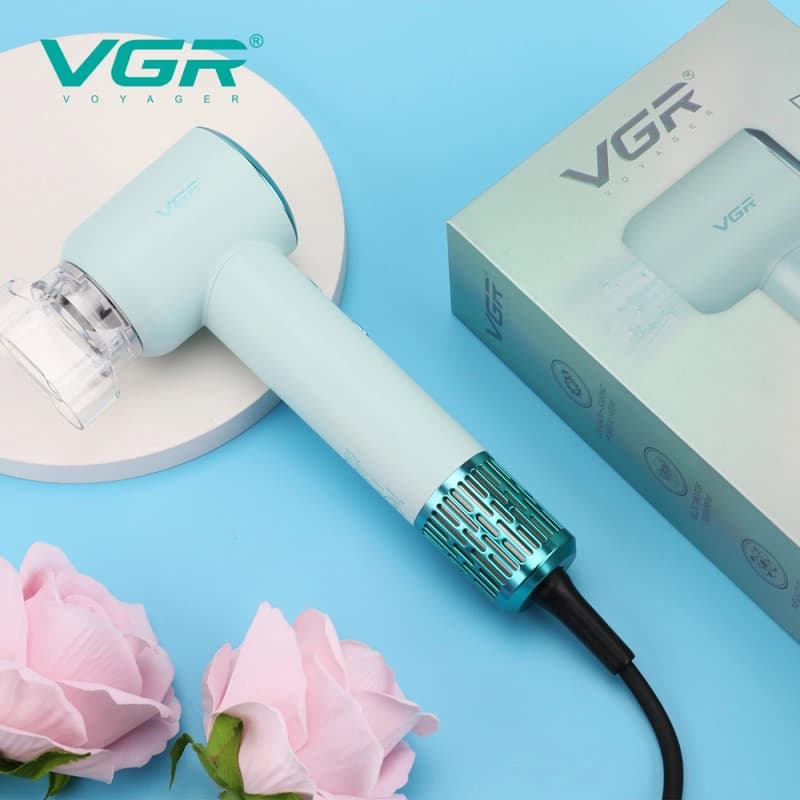 Фен професійний VGR V-446 GREEN, 2 швидкості, 4 температурні режими, 110000RPM, 1400 Вт — фото 4