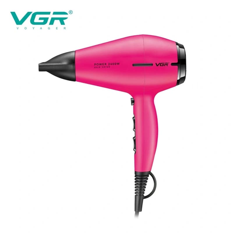 Фен професійний VGR V-457 PINK, 2 швидкості, 3 температурні режими, 2400 Вт — фото 10