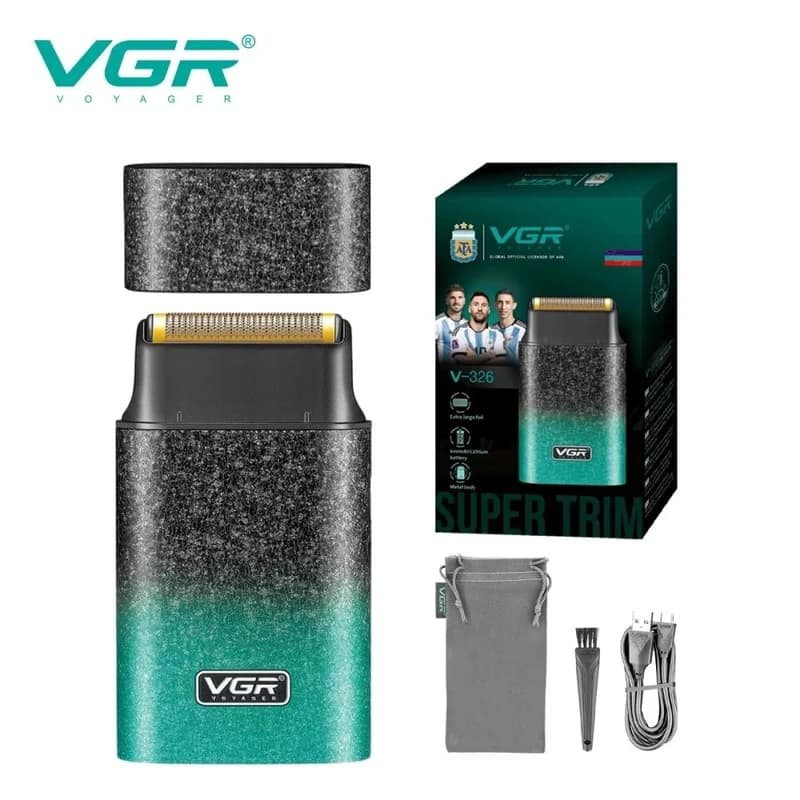 Електробритва VGR V-326 шейвер GREEN, IPX6