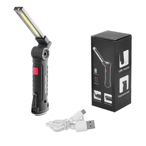 Ліхтар WORKLIGHT W51-SMD+COB (White+Red) Li-Ion акумулятор, поворот180º+180º, магніт, затискач, гак, ЗП microUSB — фото 2