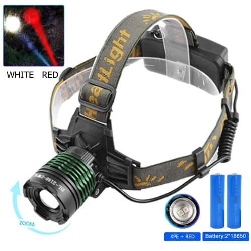 Ліхтар налобний Police 2188-2XPE (White+Red)