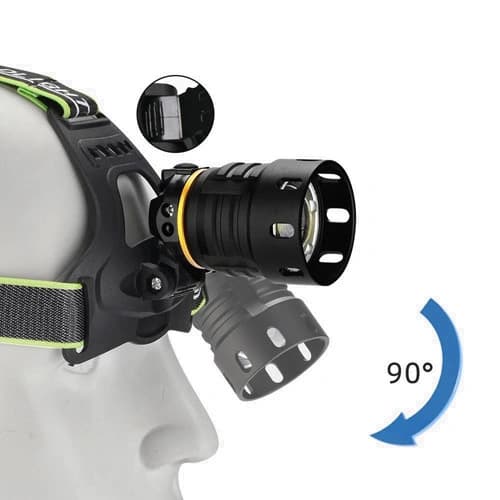 Ліхтар налобний BL-A14-3-P90, 1 РЕЖИМ, Power Bank, 3x18650, zoom, ЗП Type-C, Box — фото 6