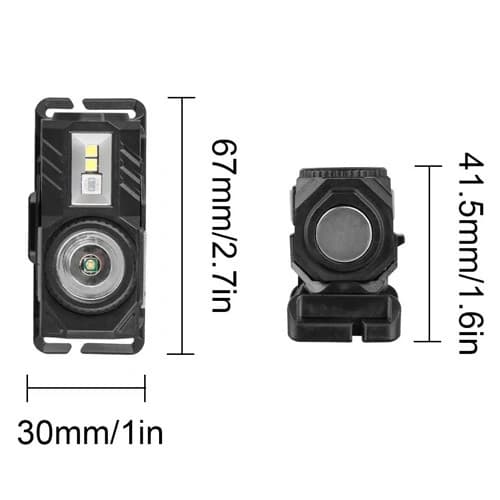 Ліхтар налобний T131-XPE+3SMD(Red+Green+Blue+UV), Motion Sensor, Li-Ion акумулятор, магніт, кліпса, ЗП Type-C, Box — фото 6